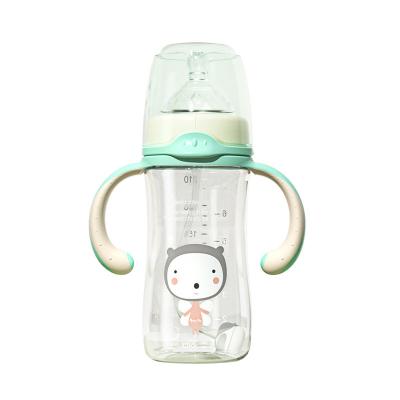 China BPA Free Portable Baby Supplies High Quality Food Grade Baby Bottle New Style Feeding Bottle With Straw for sale