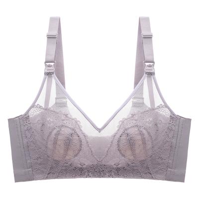 China Radiation Protection Design New Breastfeeding Bra Big Chest Shows Small Breastfeeding Underwear Anti Bump Design Soft Non Dew Point Inner Cu for sale