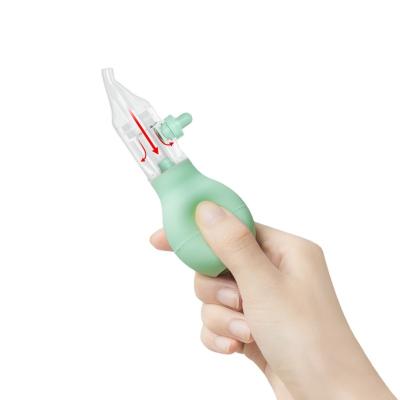 China Manual Baby Newborn Infant Silicone Food Grade Products Kid Silicone Snot Aspirator Baby Nasal Aspirator RSCJ-0049-1301 for sale