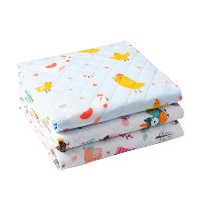 China Newborn Baby Changing Padded Leak Proof Waterproof Diaper Changing Mat With Cartoon Organic Padded RSDF-0002 for sale