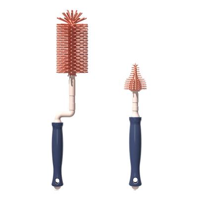 China Hot Selling High Quality Portable Glass Plastic Bottles Cleaning Brush Good Helper Brush Cleaning Bottles RSCJ-0030-0301-0302 for sale