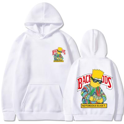 China Amazon Viable Hot Selling Pullover Plus Size Cotton Polyester Winter Mens Streetwear Cartoon Cookie Backwoods Hoodies Set Custom Printed for sale