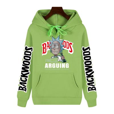 China Hot Selling Viable Hoodies Rick Morty Cookie Men's Sweatshirt Cartoon Pullover Oversized Backwoods for sale