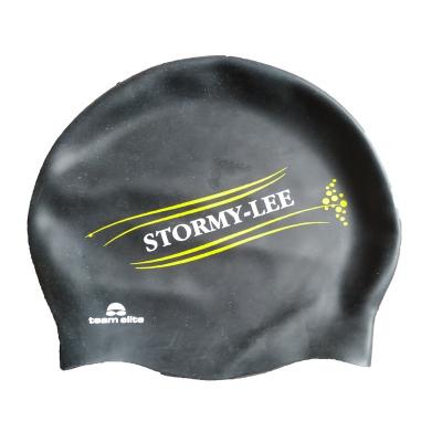 China Waterproof Customize Cartoon SwimCap, Printing Logo Brand Silicone Swimming Cap for sale