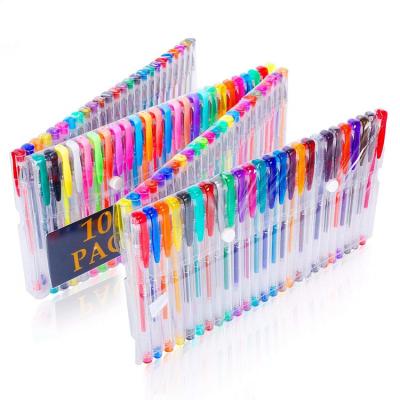 China Promotional Markers & Highlighters Color Water Color Pen 100 Color Set Neutral Fluorescent Pen, Glitter Pen, Metal Pastel for sale