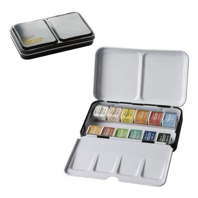 China Soild Set Solid Color 48 Color 36 Color 12 Watercolor Student Watercolor Painting Tools for sale