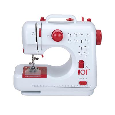 China Hotels VOF FHSM 505 Mini Multifunction Manual Lock Stitch Electric Easy Stitch Sewing Machine Factory Price for sale