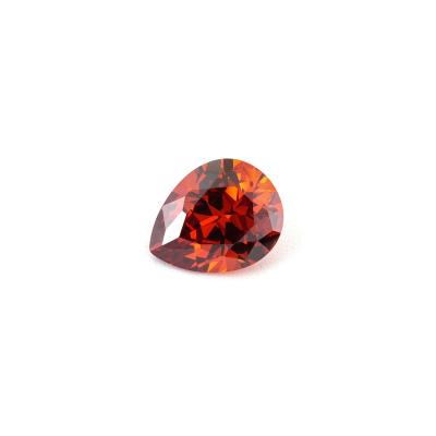 China Color Set Or Fire Factory Price Pear Shaped Zircon Gemstone Zircon Stones 5a CZ Loose Zircon Stone for sale