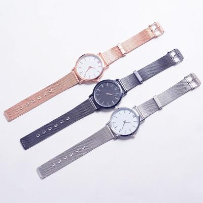 China Dropshipping Watches 2018 Style Non-Specific Brand New Your Own Logo Watch Luxury Minimalist Watch Ladies Wrist Watch With Mesh Strap for sale