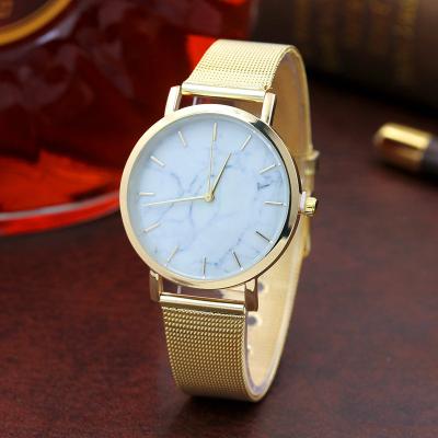 China 2018 Dropshipping Newcomer Non-Specific Custom Brand Watches Classic Marble Women Rose Gold Plated Quartz Watches Watches for sale