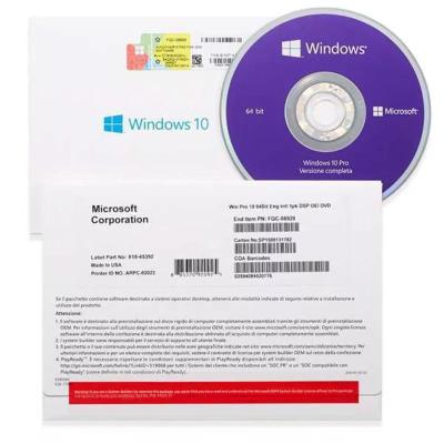 Κίνα Windows 10 Pro 64 Full Pack Original Dvd 12 Months Guaranteed Windows 11 Pro DVD Windows 10 Pro προς πώληση