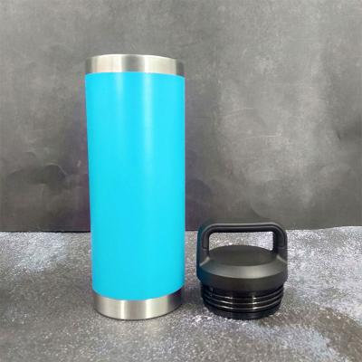 China New Design Stainless Steel Water Bottle Flask Vacuum Stocked Custom Logo With New Straw Lid Wide Handle for sale