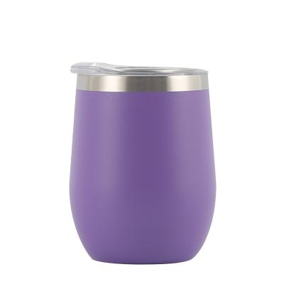 China CLASSIC 360ml / 12oz Stainless Steel Double Wall Vacuum Insulated Wine Tumbler With Lid for sale