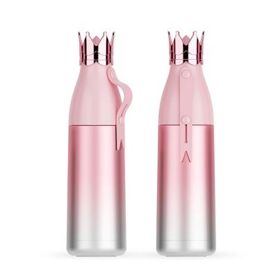 China CLASSIC 240/350ml gradient color stainless steel water bottle with crown lid for sale