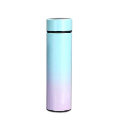 China Sports smart water bottle with led temperature display 500ml stainless steel water bottle for sale