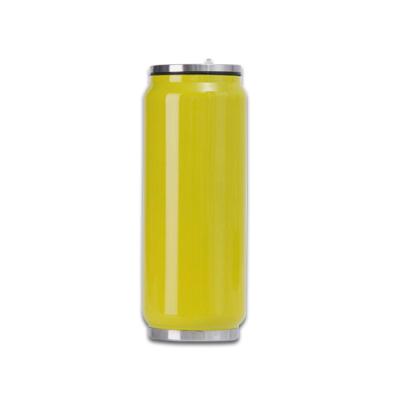 China Coffee. Tea. Beer. Water Double Wall 17oz 500ml Vacuum Stainless Steel Cola Can With Straw for sale