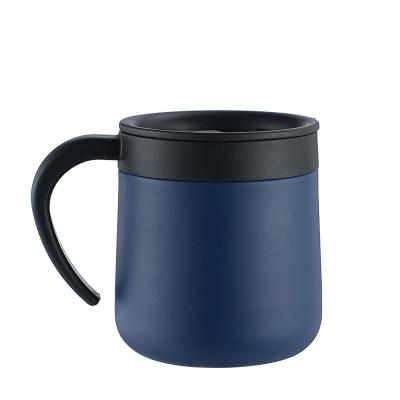 China CLASSIC 304 Stainless Steel Handle Coffee Mug Office Thermos Mug Portable Solid Color Outdoor Mug for sale