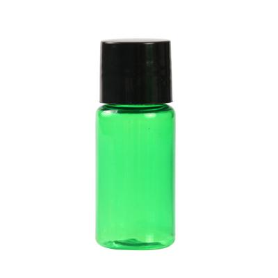 China Clear Green Personal Care Flip Top Screw Cap PET Bottle For Essential Oil 10ml 20ml 30ml 50ml 60ml 100ml for sale