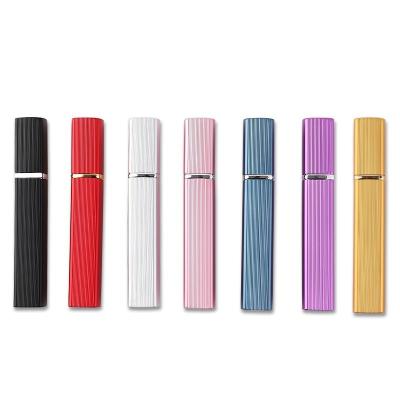 China Hot Selling Personal Care Cylinder Perfume 12ml Custom Empty Spray Pump Perfume Aluminum Bottle for sale