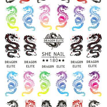 China Latest Nail Art Charms SHE173-SHE191 3D Glow in the Dark Nail Art Wraps Art Stickers Decorations Cartoon Nail Decals for sale