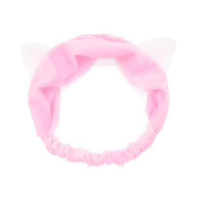 China Hot Lady Cute Headband Cute Cat Ear Hair Band Cat Ear Hair Decoration Headband Sales Head Wrap for sale