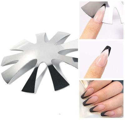 China French Deep V Line French Line Nail Cutter Almond Smile French Cutter For Acrylic Powder for sale