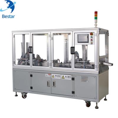 China Food Carton Box Forming Erecting Machine With Strip Packing Seal Liner Machine for sale