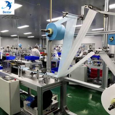 China Disposable Face Mask Making Full Automatic 3ply Face Mask Production Surgical Medical Making Machine for sale