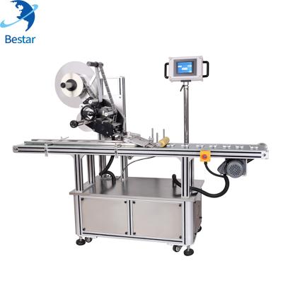 China Full Automatic Self Adhesive Top Outdoor Food Sticker Labeling Machine for sale