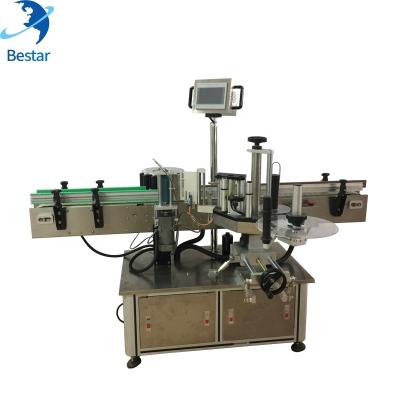 China Automatic Food Round Bottle Label Sticking Adhesive Machine Labeling Machine for sale