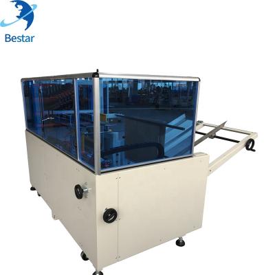 China Automatic Small Carton Box Food Box Assembler Sealing Machine Case Bottom Band for sale