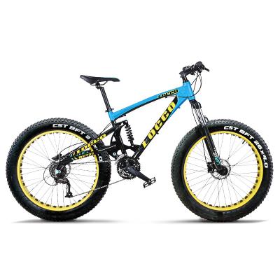 China Super Wide Aluminum Alloy Locco BFT Shock Absorber Oil Pressure Disc Brake Double 40.0 Wheel 24 Speed ​​Mountain Bike Men Fat for sale