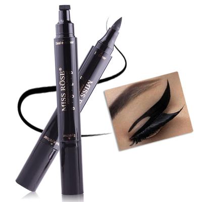 China Water activated black eyeliner pro private label makeup lashglue wholesale premium black eyeliner pen long-wearing waterproof black eyeliner for sale