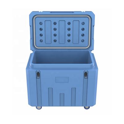 China Wholesale Waterproof Fishing Box Ice Cooler Box Party Food Use Outdoor Camping Coolers With Wheels zu verkaufen