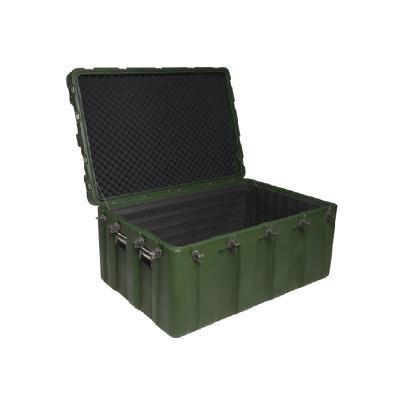 China 2021 hot sale rotomold hard military gun case case dustproof waterproof shockproof box for sale