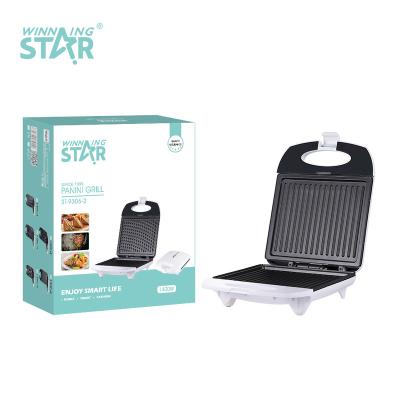 China VDE ST-9306-2 Commercial Electric Press Sandwich Maker Toaster Grill With Aluminum Plates for sale