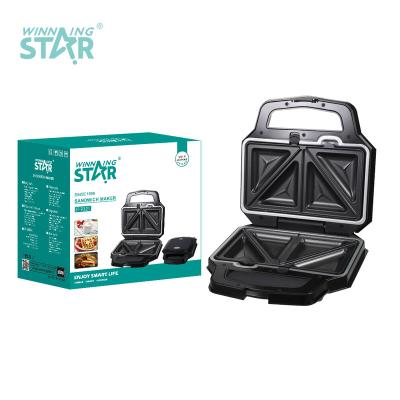 China ST-9321 SMZJ-233 Electric Sandwich Press Sandwich Easily Cleaned Non-Stick Aluminum Coating Plates for sale