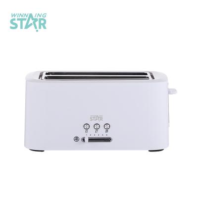 China Winningstar Hotel Mini Anti-Jam Removable Crumb Tray 4 Slice Bread Sandwich Toaster Smart Electric Oven Toast for sale