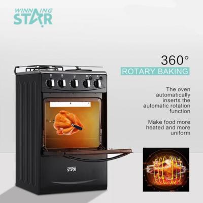 China WST-K50-L01W Large Commercial Black Oven Turkey 2 Burner Gas Standing Electric Cooking Cooking Stove for sale