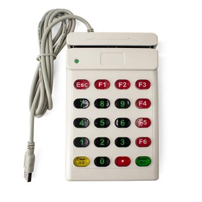 China Wholesale With 20 Keys Reader 2 Way Magnetic Stripe Pinpad Card Swipe Keypad None for sale