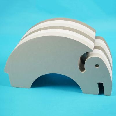 China OEM Classic Elephant Block Foam Furniture Children Kindergarten Animal Collapsing Balance Game for sale