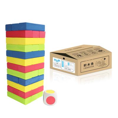 China Giant Non-Toxic 36pieces/set Safety Stacking Tumbling Games EVA Foam Tumbling Tower Lightweight Tower for sale