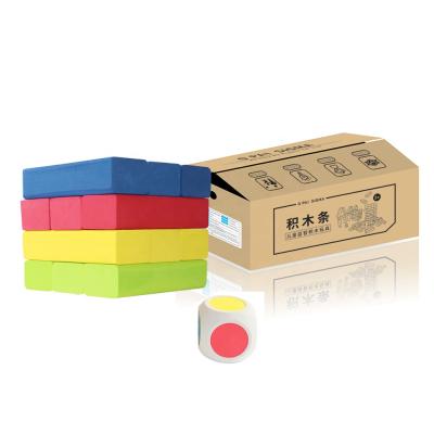 China 12pcs/Set Colorful Stacking Block Floating Game Classic 12pcs/Set EVA Foam Soft Tumbling Tower Game for sale