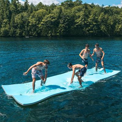 China 2 Layer XPE Outer Foam Floating Water Fun Mat Water Play Equipment Pad For Relaxation And Recreation for sale