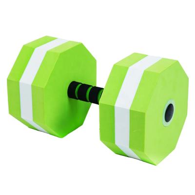 China Universal Sports Aqua Barbells Aqua Exercise Hand Bars Fitness Foam Dumbbells Octagon For Water Aerobics for sale