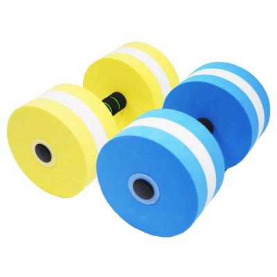 China Universal Exercise Aerobics Water Foam Lightweight Aqua Dumbbells For Swimming Pool for sale