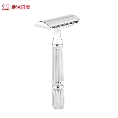 China Double Blade Safety Razor Stainless Steel Single Edge Shaving Razor Men's Straight Blades for sale