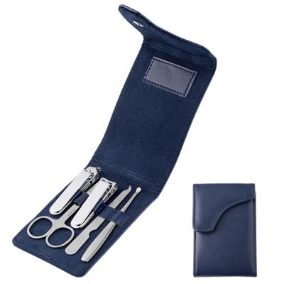 China Personal Care Stainless Steel Nail Clippers Suit Beauty Scissors Pedicure Set 5 Piece Manicure Trimming Manicure Gift Tool for sale