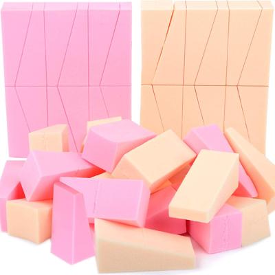 China Soft Latex Beauty Free Triangular Sponge Small 48 Pieces Sponge Blender Makeup For Face Curve Blending for sale