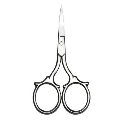 China Right Handed Scissors Beauty Scissors Pointed Eyebrow Balancing Eyalash Professional Curved Scissors for sale